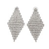 Brass Micro Pave Cubic Zirconia Stud Earrings EJEW-B046-14P-1