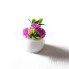 Mini Resin & PVC Flower Potted Plant Model PW-WG92893-04-1