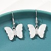 Natural Mixed Stone Brass Dangle Earrings EJEW-M081-01P-5