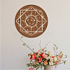 Creative Natural Wooden Wall Hanging Decoration AJEW-WH0331-008-7