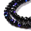 Electroplate Opaque Solid Color Glass Beads Strands EGLA-A044-P3mm-L18-3