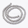 Opaque Solid Color Glass Beads Strands LS-EGLA-A034-P8mm-D10-2