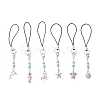Marine Theme Alloy Mobile Straps HJEW-JM03443-2