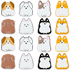 8Pcs 8 Styles Acrylic Brooches FIND-CJ0001-94-1