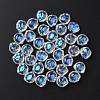 35Pcs Transparent Spray Painted Glass Beads GLAA-YW0001-72A-2