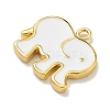 Rack Plating Brass Enamel Pendants KK-G515-15G-3