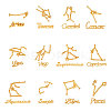 Twelve Constellations Alloy Cabochons DIY-CJ0001-29-7