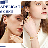 12Pcs Brass Micro Pave Clear Cubic Zirconia Pendants ZIRC-BC0001-33G-5