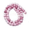 Ombre Effect Dyed Glass Beads Strands GLAA-T031-01O-11-3