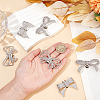 6Pcs 3 Styles Bowknot Alloy Rhinestone Shoe Decorations FIND-CP0002-22A-3