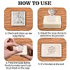 Clear Acrylic Soap Stamps DIY-WH0438-006-7