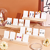 4Pcs Wooden Jewelry Display Card Stands ODIS-WH0027-046-5
