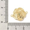 Brass Pave Glass Connector Charms KK-Z073-32G-04-3
