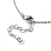 Natural Gemstone Beads Pendant Necklaces NJEW-JN02572-4