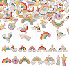 ARRICRAFT 56pcs 14 styles Alloy Enamel Pendants ENAM-AR0001-67-1