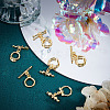 CREATCABIN 12 Sets 4 Styles Brass Toggle Clasps KK-CN0001-97-4
