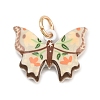 Painted Brass Pendants KK-CBAA339-02C-1