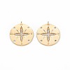 Brass Micro Pave Clear Cubic Zirconia Pendants KK-S356-703-1