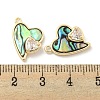 Natural Paua Shell Pendants KK-L211-010G-01-3