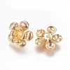 Brass Stud Earrings Findings KK-JP0010-11G-2