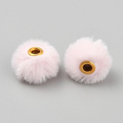 Imitation Mink Fur European Beads FIND-WH0148-423I-1