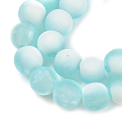 Frosted Crackle Glass Beads X1-GLAA-U001-6mm-M08-1