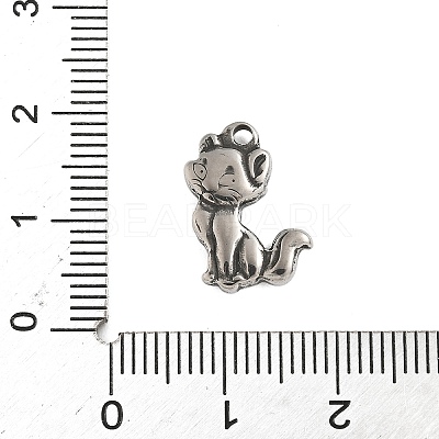 304 Stainless Steel Tibetan Style Pendants STAS-S185-10AS-B-1