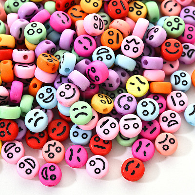 Opaque Acrylic Beads MACR-YW0001-22L-1