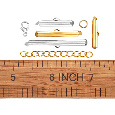 Iron Slide On End Clasp Tubes FIND-PJ0001-01-1