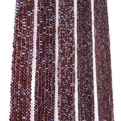 Electroplate Glass Beads Strands EGLA-A044-T6mm-L13-1