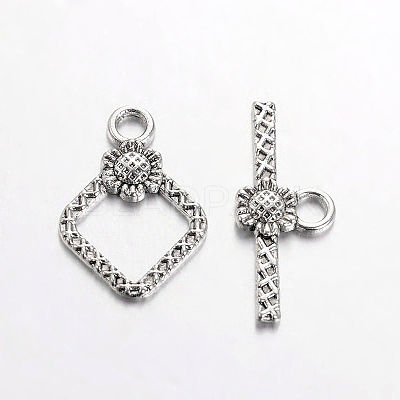 Tibetan Style Toggle Clasps TIBEB-A101564-AS-FF-1