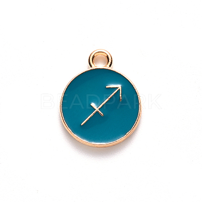 Alloy Enamel Pendants ENAM-S124-01A-05F-1