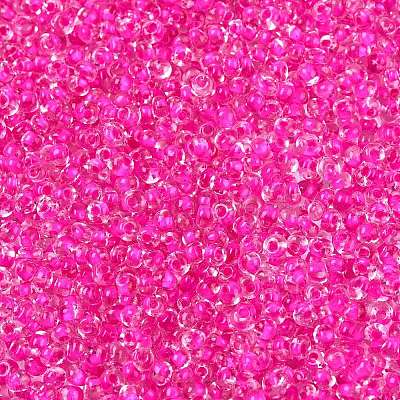 8/0 Inside Colours Transparent Glass Seed Beads SEED-T007-06I-1