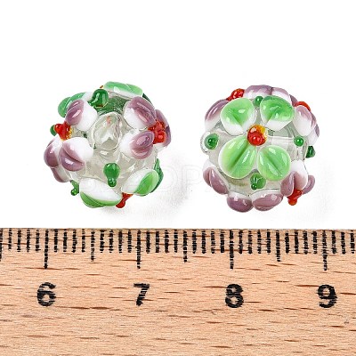 Handmade Two-Tone Lampwork Beads LAMP-T022-01A-01-1