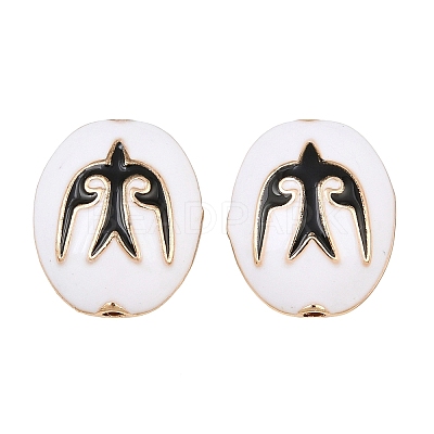 Brass Enamel Beads KK-CBA7BFE-01G-01-1