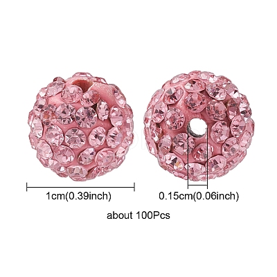 Pave Disco Ball Beads RB-YW0001-10B-1