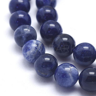 Natural Sodalite Beads Strands G-K224-01-8mm-1