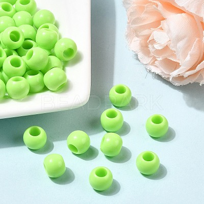 Opaque Acrylic European Beads Beads SACR-ZX012-17D-1