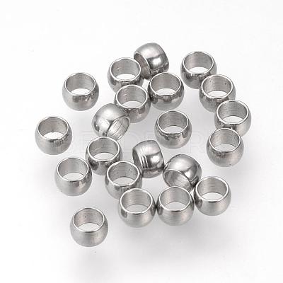 Tarnish Resistant 304 Stainless Steel Spacer Beads X-STAS-R065-81-1