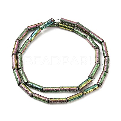 Electroplated Natural Lava Rock Beads Strands G-K388-03B-08-1