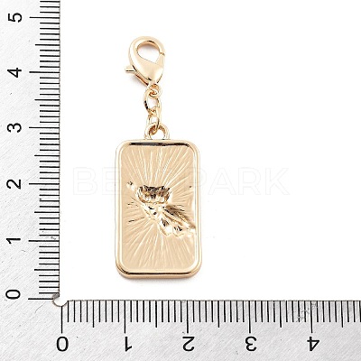 Tarot Alloy Enamel Pendant Decoration LS-HJEW-P021-01A-G-1