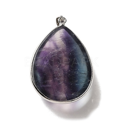 Natural Fluorite Pendants G-H285-04P-1