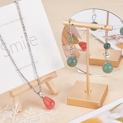 30Pcs 15 Colors Gemstone Pendants G-SC0001-42-1