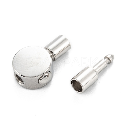 Tarnish Resistant 304 Stainless Steel Bayonet Clasps X-STAS-P285-03P-1