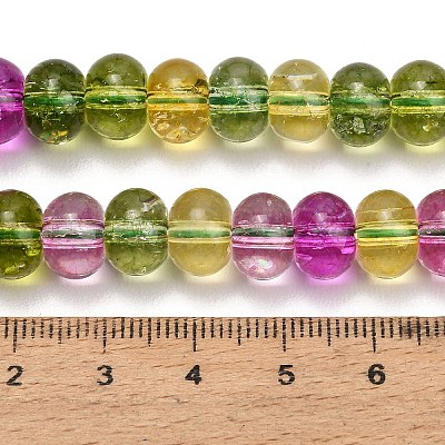 Dyed Imitation Gemstone Glass Beads Strands GL-Z001-03B-04-1