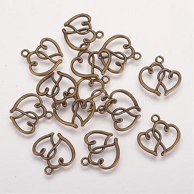 Tibetan Style Alloy Pendants TIBEP-21057-AB-NR-1