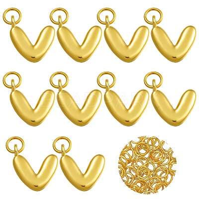 10Pcs Rack Plating Brass Pendants KK-SZ0002-55G-V-1