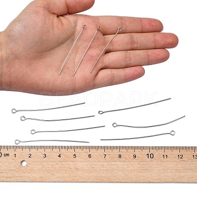 Non-Tarnish 304 Stainless Steel Eye Pin X-STAS-R045-50mm-1