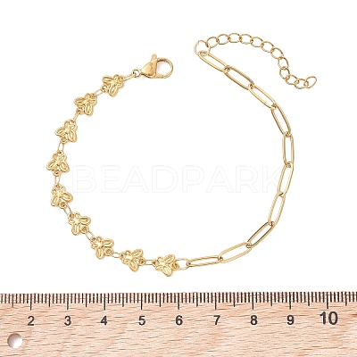 304 Stainless Steel Link Chains Bracelets BJEW-JB13581-1