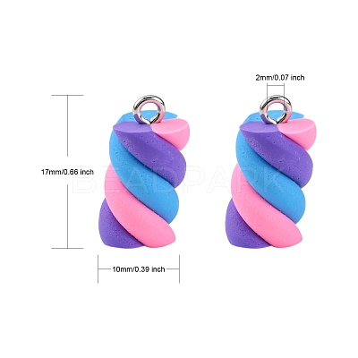Handmade Polymer Clay Charms X-CLAY-T016-83M-1